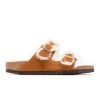 Birkenstock WOMENS ARIZONA SHEARLING -Salomon Shop BirkenstockWARIZONASHEARLINGSUEDEMINKNATURAL361001135 1
