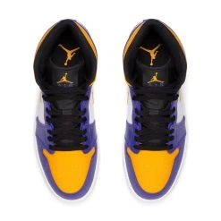 AIR JORDAN 1 MID -Salomon Shop JordanBrandAIRJORDAN1MIDDARKCONCORDTAXI WHITE BLACK8.5DQ8426 517 4