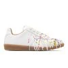 Maison Margiela WOMEN'S PAINT REPLICA SNEAKERS -Salomon Shop MaisonMargielaREPLICAWHITEPOLLOCKMULI36S58WS0101 1