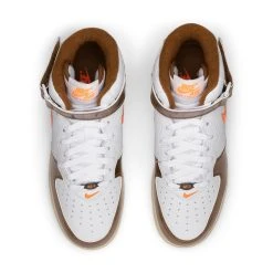 Nike AIR FORCE 1 MID QS -Salomon Shop NikeAIRFORCE1MIDQSWHITETOTALORANGE ALEBROWN BEACH8DH5623 100 4