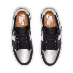 WOMEN'S AIR JORDAN 1 ELEVATE LOW -Salomon Shop NikeAIRJORDAN1ELEVATELOWMTLLCSLVRBLK WHT WHTOYX5.5DQ8561 001 4