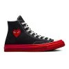 Converse X CDG PLAY CHUCK TAYLOR HI -Salomon Shop conversePLAYCONVERSECHUCKTAYLORHIBLACKRED8.5A01793C 1