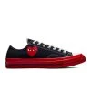 Converse X CDG PLAY CHUCK TAYLOR LOW -Salomon Shop conversePLAYCONVERSECHUCKTAYLORLOWBLACKRED8A01795C 1
